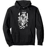 Jack Joker Playing Cards Blackwork Pullover Hoodie