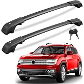 KINGGERI 300lb Roof Rack Cross Bars for Volkswagen VW Atlas 2017-2026 | with Raised Side Rails(Not For Atlas Cross Sport), Lockble Heavy Duty Anti-Theft Aluminum Roof Rails Crossbars Rooftop
