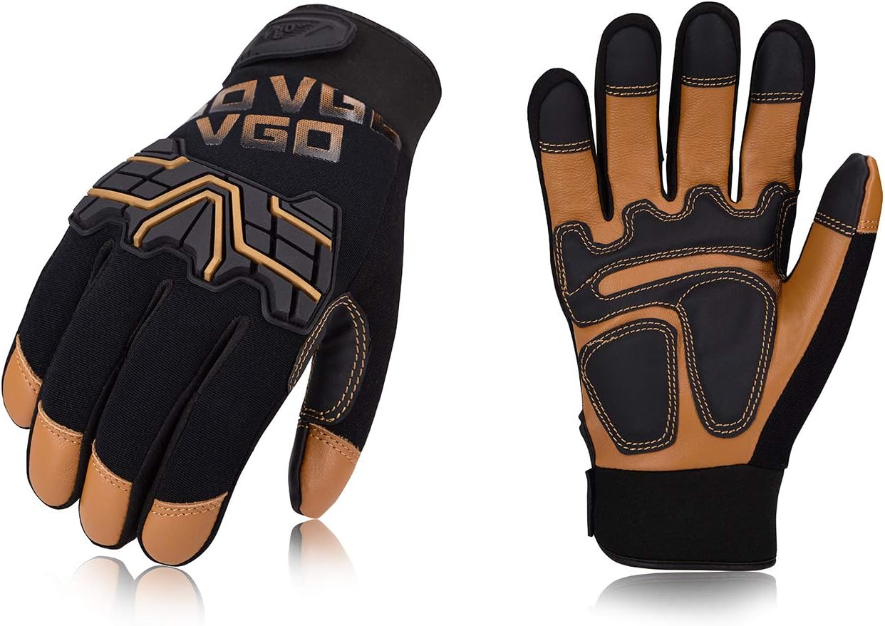 Vgo High Dexterity Medium Duty Mechanic Glove,Rigger Glove,Anti