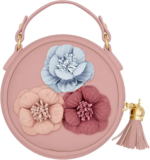 Sac U00e0 Bandouliu00e8re Pour Filles Sac U00e0 Main Pour Tout-Petits Avec Fleur Mini Porte-Monnaie Portefeuille Petit Porte-Monnaie, Pour Enfants 1-3 Ans, Pour Fu00eate, Magasinage, Photographie, Performance