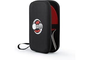 VISEMAN Table Tennis Paddles Case, Ping Pong Paddles Carrying Case Hard Shell, Table Tennis Racket Organizer Bag fits for 2 Paddles and 4 Balls, Ping Pong Rackets Protector