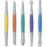 Xiem Tools Silicone Clay Finishing Tools 5 Piece Set Flex-Firm, Size Medium