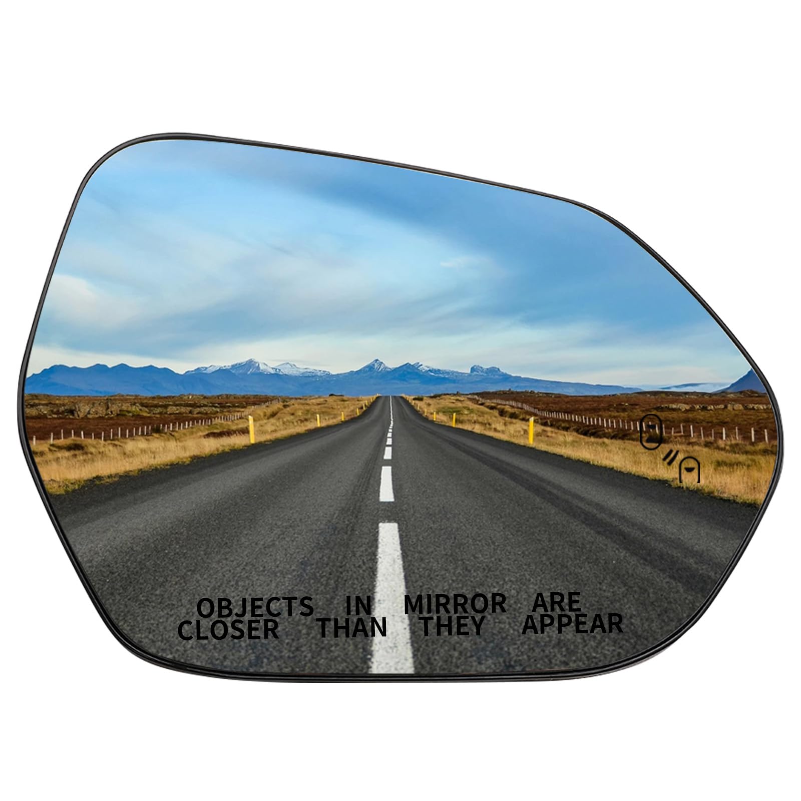 Photo 1 of LOIYLLEN Passenger Side Mirror Replacement for Toyota Camry 2018 2019 2020 2021 2022 2023 - Rear View Mirror Glass,Right Side Mirrors Glass with Power Heated & Blind Spot