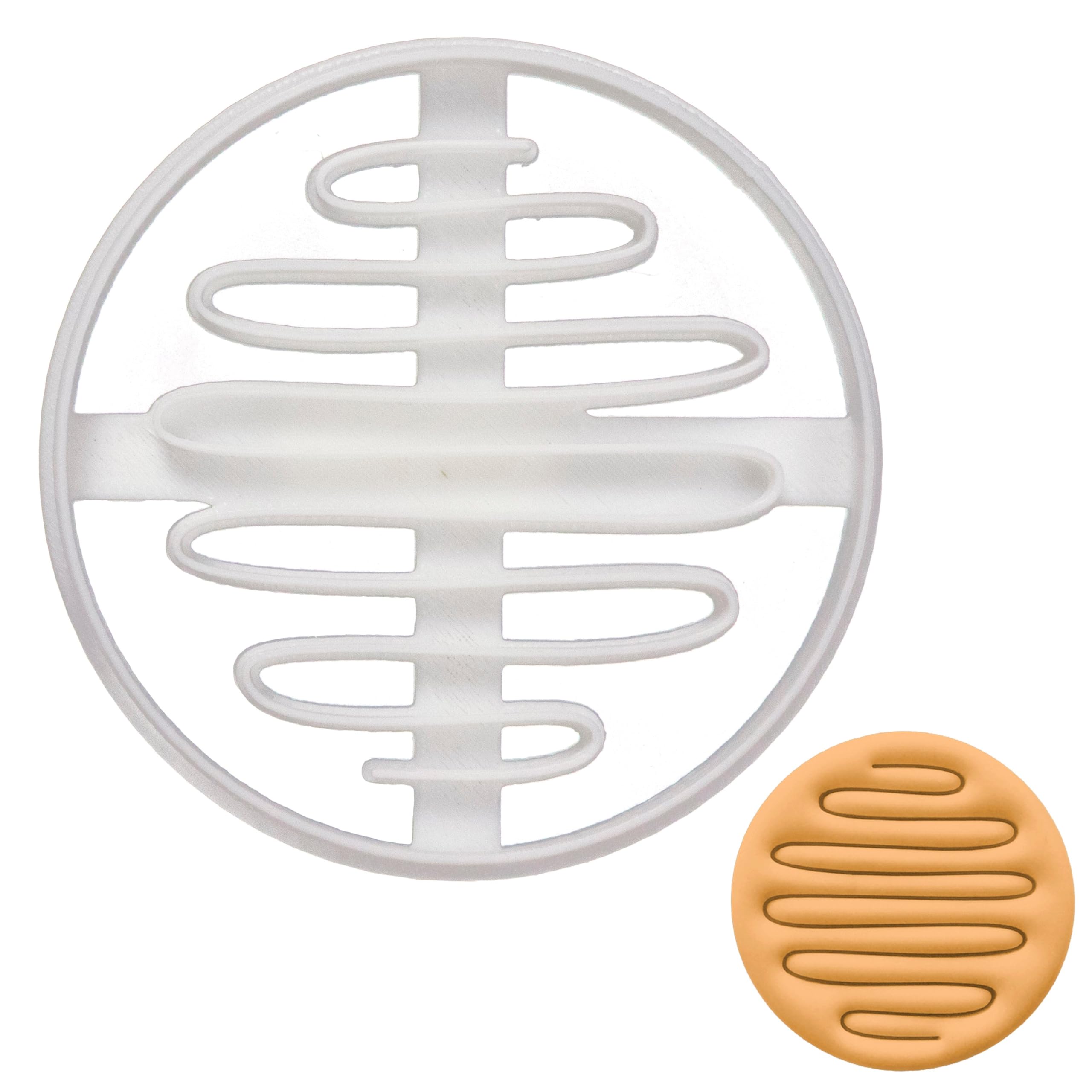 BAKERLOGY Petri Dish - Continuous Streak Cookie Cutter - Detailed Biscuit Cutter Design for Baking and Crafts, Ideal on Fondant, Dough, Clay