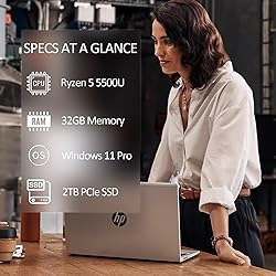 HP 15.6" G8 Business Laptop, Ryzen 5 5500 6-core