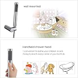 Hapilife Bath Mixer Taps Waterfall with Handheld Shower Chrome Brass Deck Mount view 6