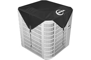 Kipiea Air Conditioning Cover for Outside Units – Heavy Duty 500D Waterproof AC Outdoor Unit Top Protector (30" x 30")