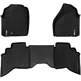 SMARTLINER Custom Floor Mats 2 Row Liner Set for 2002-2008 Dodge Ram 1500