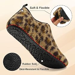 QFH Womens & Mens Cozy House Slippers - Portable