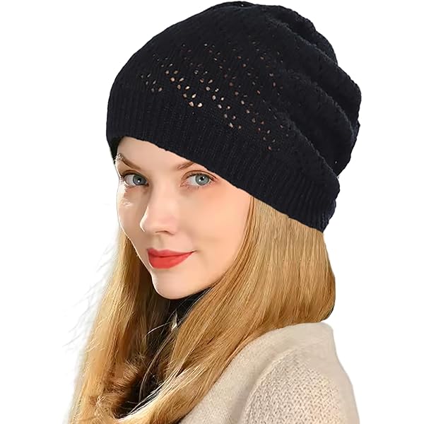 BYOS Ladies Winter Solid Chic Slouchy Ribbed Crochet Knit  display picture 2