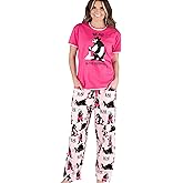 Lazy One Women's Pajama Set, Short Sleeves with Cute Prints, Relaxed Fit, Bear and Moose Prints