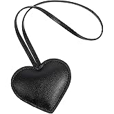 Jxiwfvl Bag Charms for Tote Bags, Heart Black Bag Charms Keychain for Women, Link Keychain Accessories, Cute Heart Keychains Accessories for Purse, Car Keys, Backpack, Handbags