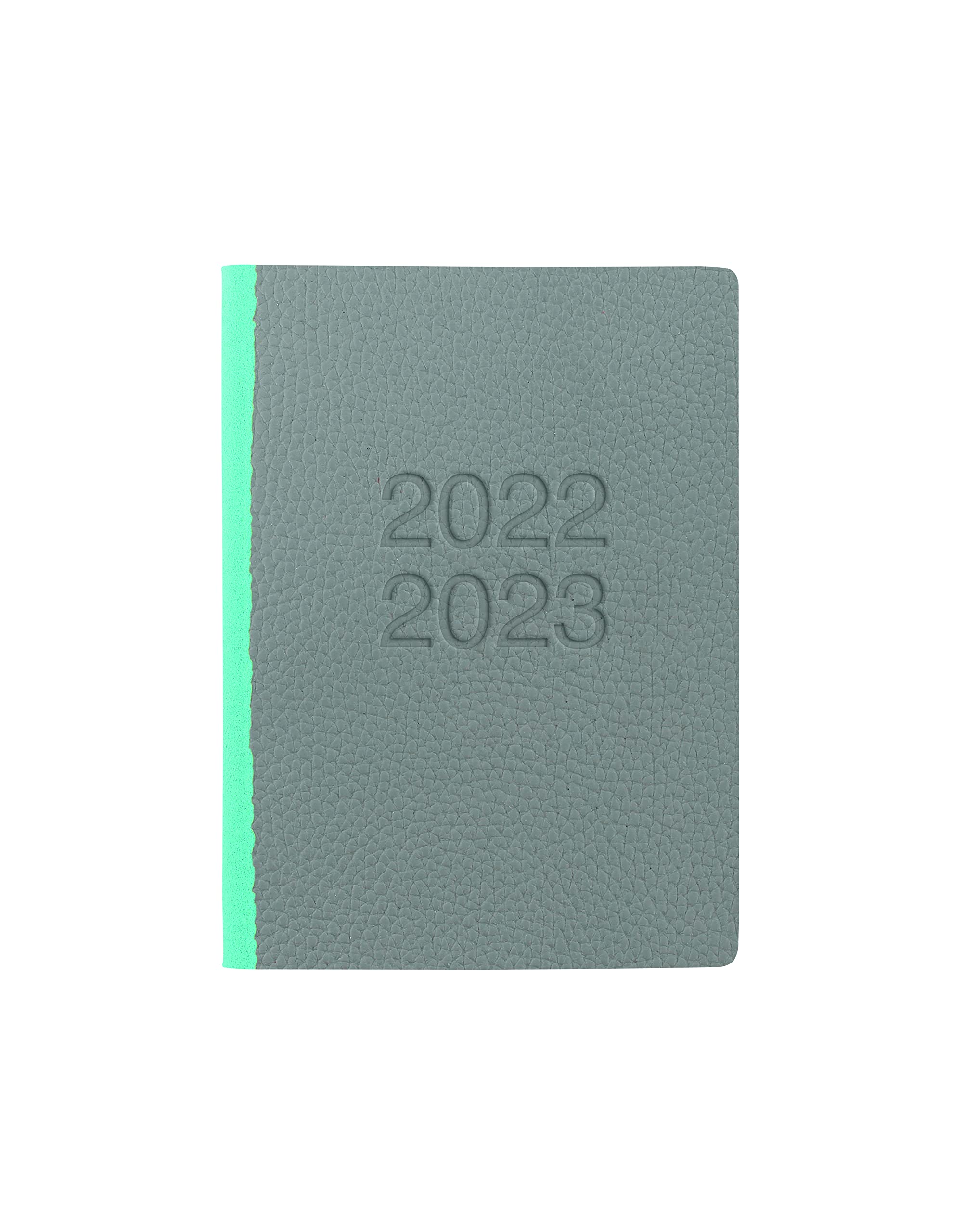 Letts of London Two Tone A6 Academic 22.23 Day to a Page with appointments Diary - Grey & Teal (23-030839)