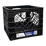 Heavy-Duty Plastic Storage Crate, Authentic Dairy