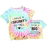 QLIPIN Big Sister Shirt Toddler Promoted to Big Sister Announcement Shirts I'm Going to Be A Big Sister Short Sleeve Tee