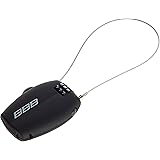 BBBCycling, MiniCase Combination Cable Bike Lock with Code for Road, Mountain and Urban Bikes, Outdoor, Waterproof, Small, Compact, BBL-53, Black,1,6 mm x 670 mm