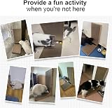 FUKUMARU Cat Scratcher 68 cm L Shape Wall Mounted Cardboard Pad with Ball Toy view 6