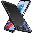 Natbok Designed for Moto G45/G34 5G Case,Flexible TPU [Brushed Texture] [Anti-Slip] Shockproof Military Protection Bumper Phone Case,Slim Case Cover for Motorola Moto G34,Black