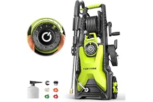 5000 PSI Pressure Washer, Power Washer with 4 Quick Connect Nozzles, Pressure Cleaning Machine with Foam Cannon for Cars/Fenc