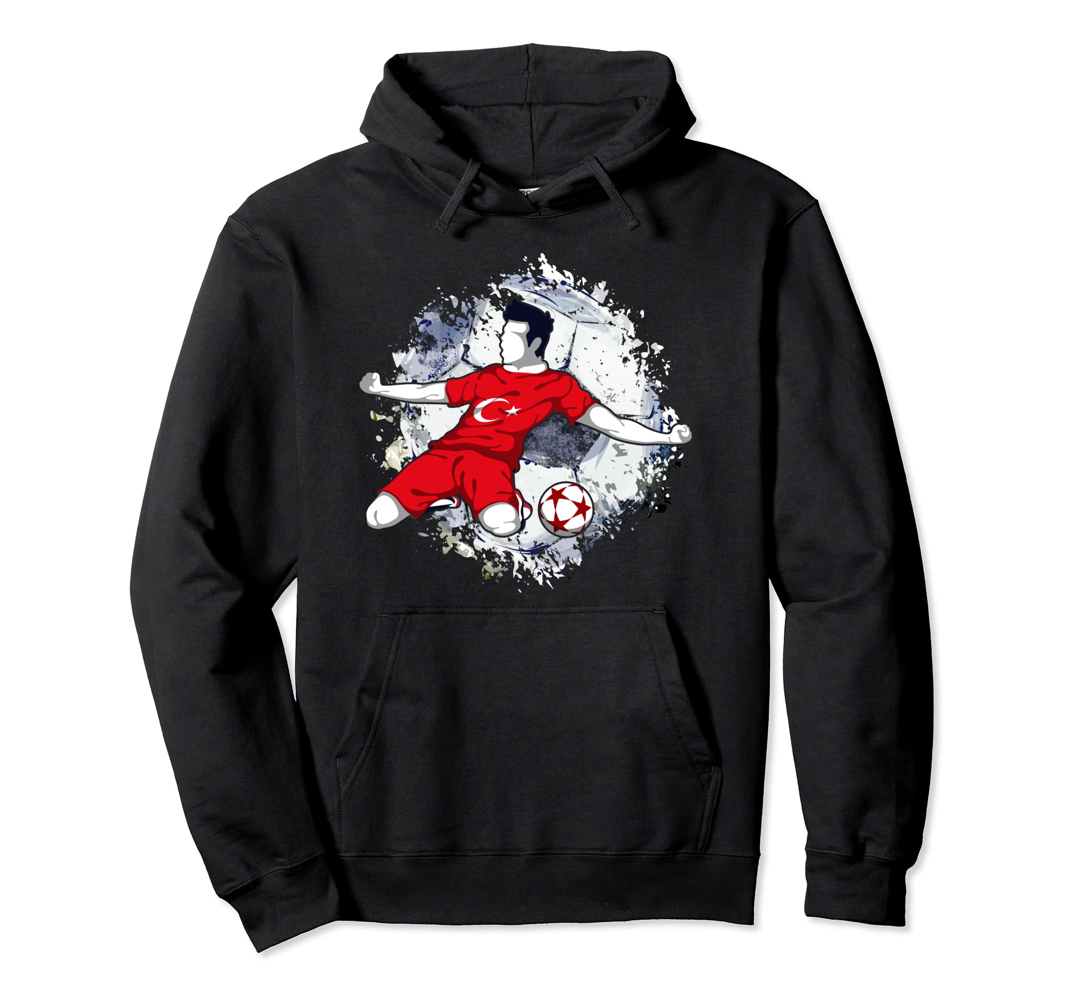 Turkey Soccer Turkish National Flag Proud Football Striker Pullover Hoodie