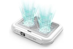 Cosybee Latest-gen Nail Dust Collector, Ultra quiet 1700Pa Dual Turbo Fans, Equipped with Reusable Filter, Dust Collector Nail Tech for Beginners,Suitable for Nail Salons and Home-Based Nail Studios.