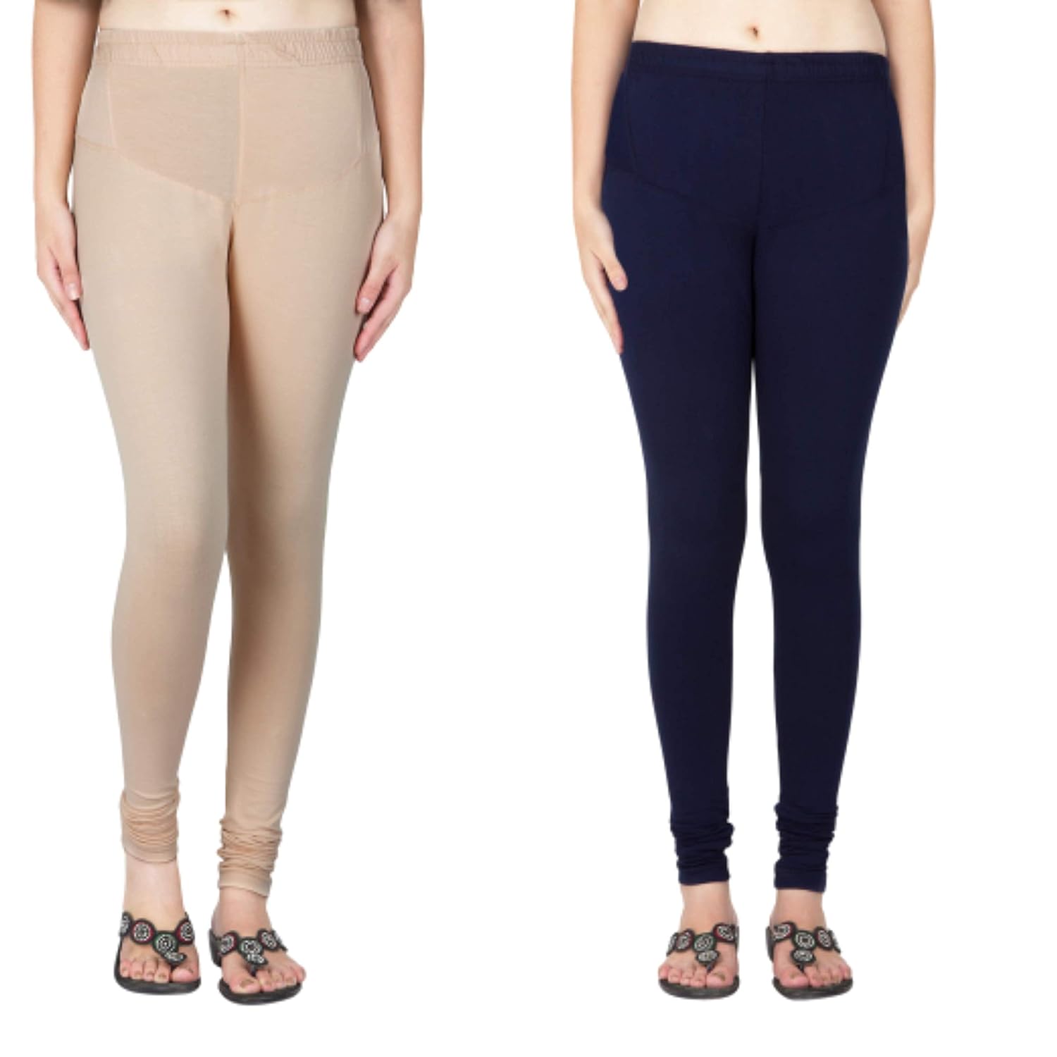 Buy Trend Inn Women's Cotton Leggings Combo Set of 2 Legging for