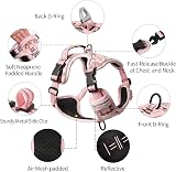 HEELE Floral Pink Dog Harness No-Pull Reflective Medium Large M view 3