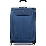 Travelpro Maxlite 5 Softside Expandable Spinner Wheel Luggage, Sapphire Blue, Checked-Large 29-Inch