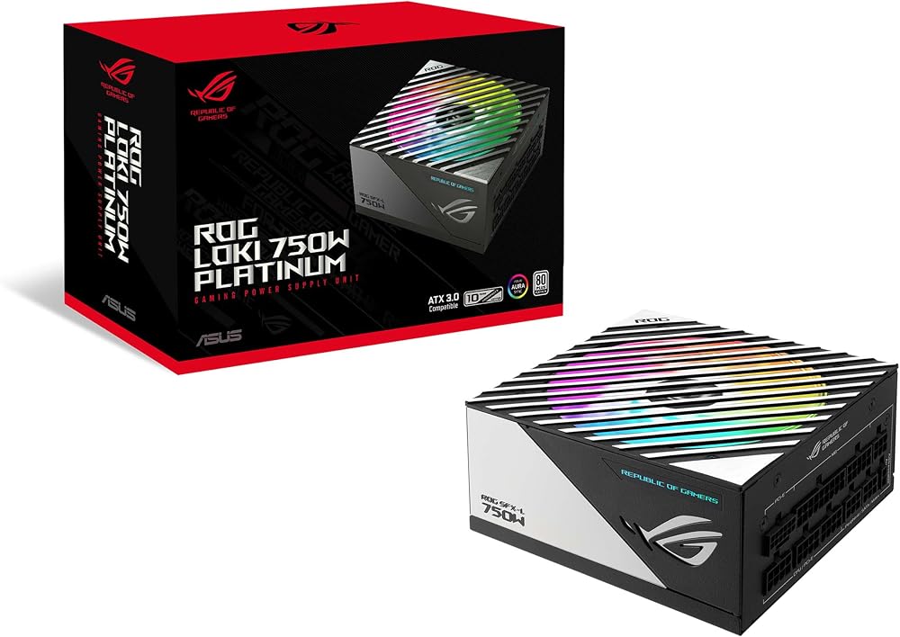 ASUS ROG Loki 750W 80 Plus Platinum SFX-L Fully Modular ATX 3.0 Ready