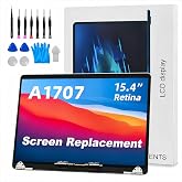 JYYSCRN A1707 Screen Replacement A1707 LCD for 15 inches MacBook 2016 2017 Year 2560x1600 Replacement LCD Full Assembly for EMC 3072 3162 Space Grey
