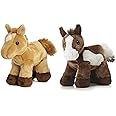 Aurora Paint Plush Horse & Prancer Red Roan Horse Mini Flopsie 8" Bundle