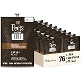 Flavia Peet&rsquo;s Coffee French Roast Freshpacks works only with Flavia Brewers, Dark Roast (Case of 76)