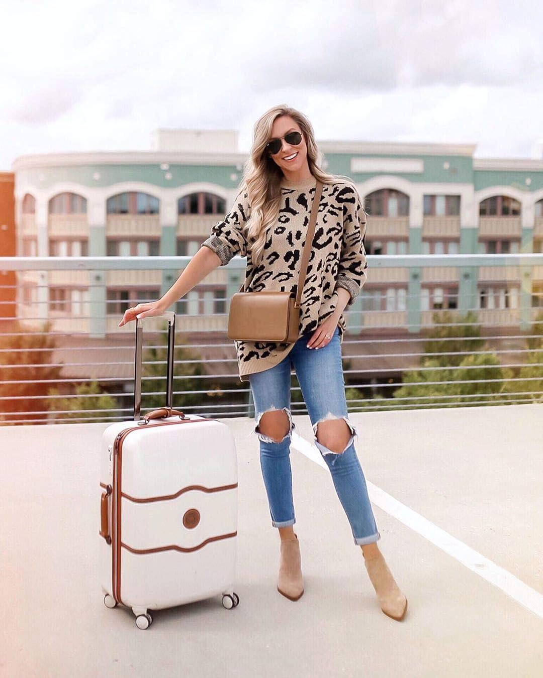 PRETTYGARDEN Women’s Casual Leopard Print Long Sleeve Crew Neck Oversized Pullover Knit Sweaters Tops at  Women’s Clothing store