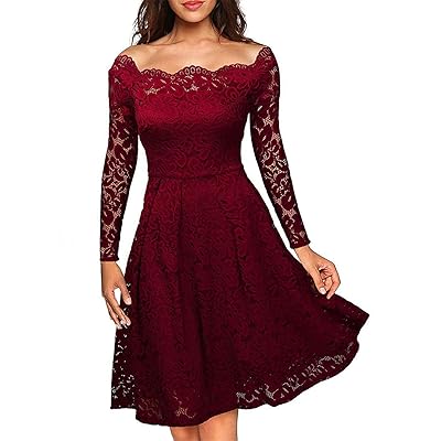 Elegant Lace A-Line Wedding Dress with Slash Neck - Ghana | Ubuy