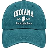 Paunook State Hat Cool Hat Pigment Black Hats for Women Gifts for Women Running Caps