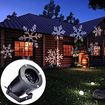 Gledto proyector LED impermeable con diseño de copos de nieve ...