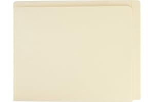 Smead Folder End/Top Tab, Letter, 11 Point, Manila, 100 Per Box (24190)