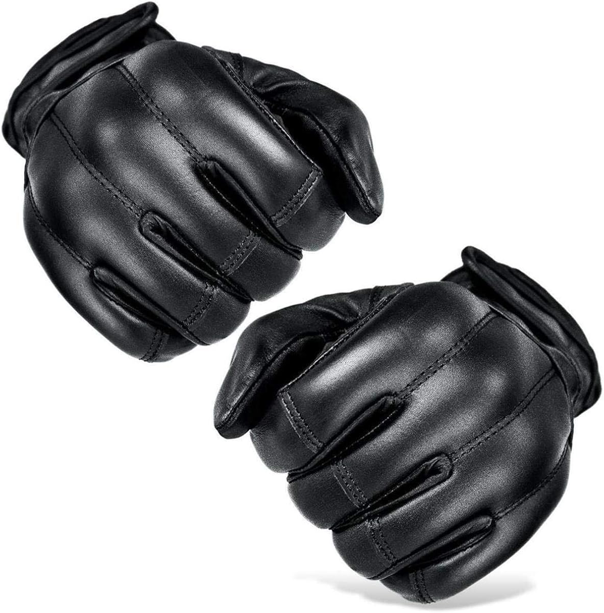 1 pair of security quartz sand gloves Defender, military gloves, real leather - black - X-Large ...
