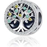 LuxglitterLin Family Tree Root Charm Infinite Love Heart Bead for Pandora Bracelet