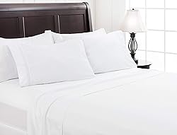 Chanasya Premium Soft White Twin Bed Sheets Set