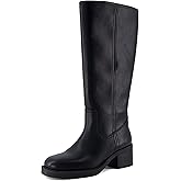CUSHIONAIRE Sawyer Tall Chunky Heel Womens Boots - Pull On Casual Knee High Boots for Women