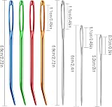 Udewo 16 Pcs Large Eye Blunt Needles Wool Knitting Tapestry Sewing Set view 2