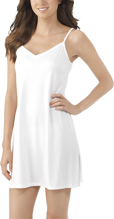 Radiant By Vanity Fair Women S Spinslip 10186 White Size Medium