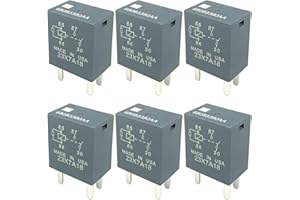 CUTTNELL 6-Pack 68083380AA Relay 12VDC 35A 4-Pin SPST Automotive Relay - Compatible with Select Dodge, Jeep, Chrysler Vehicles (for Ram 1500, Wrangler) - Fixes Fuel Pump, Cooling Fan & P0524/P0113 Errors