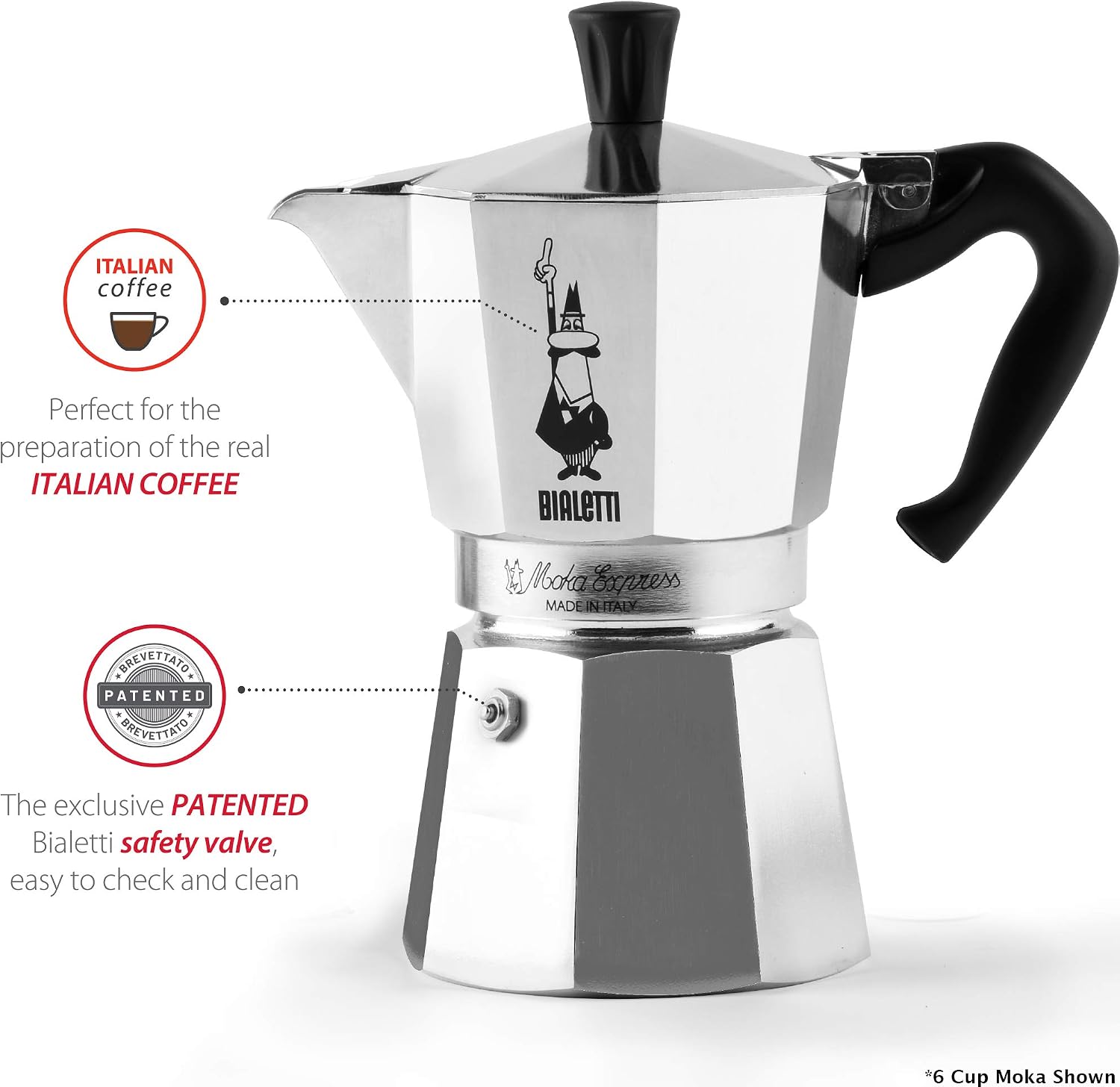 Bialetti Moka Express 6 Cup Clearance 