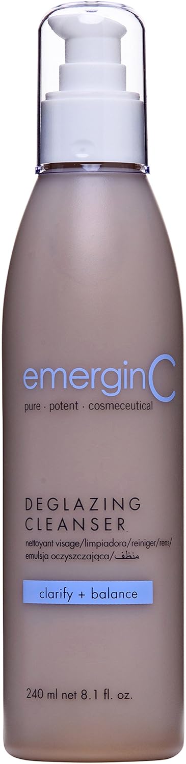 emerginC Deglazing Cleanser - Face Wash for Oily, Combination + Blemish Prone Skin, Soap Free (8.1 Ounces, 240 Milliliters)