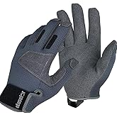 eLusefor Natural Tactile Shooting Glove: Seamless Wrap-Fingers Design,360°Touchscreen Freedom,Customizable Badge|Tactical,Police,Patrol,Law Enforcement Gloves for Men