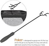 Yaheetech Hexagon Fire Pit Heavy Duty Outdoor Fire Bowl with Mesh Screen and view 10
