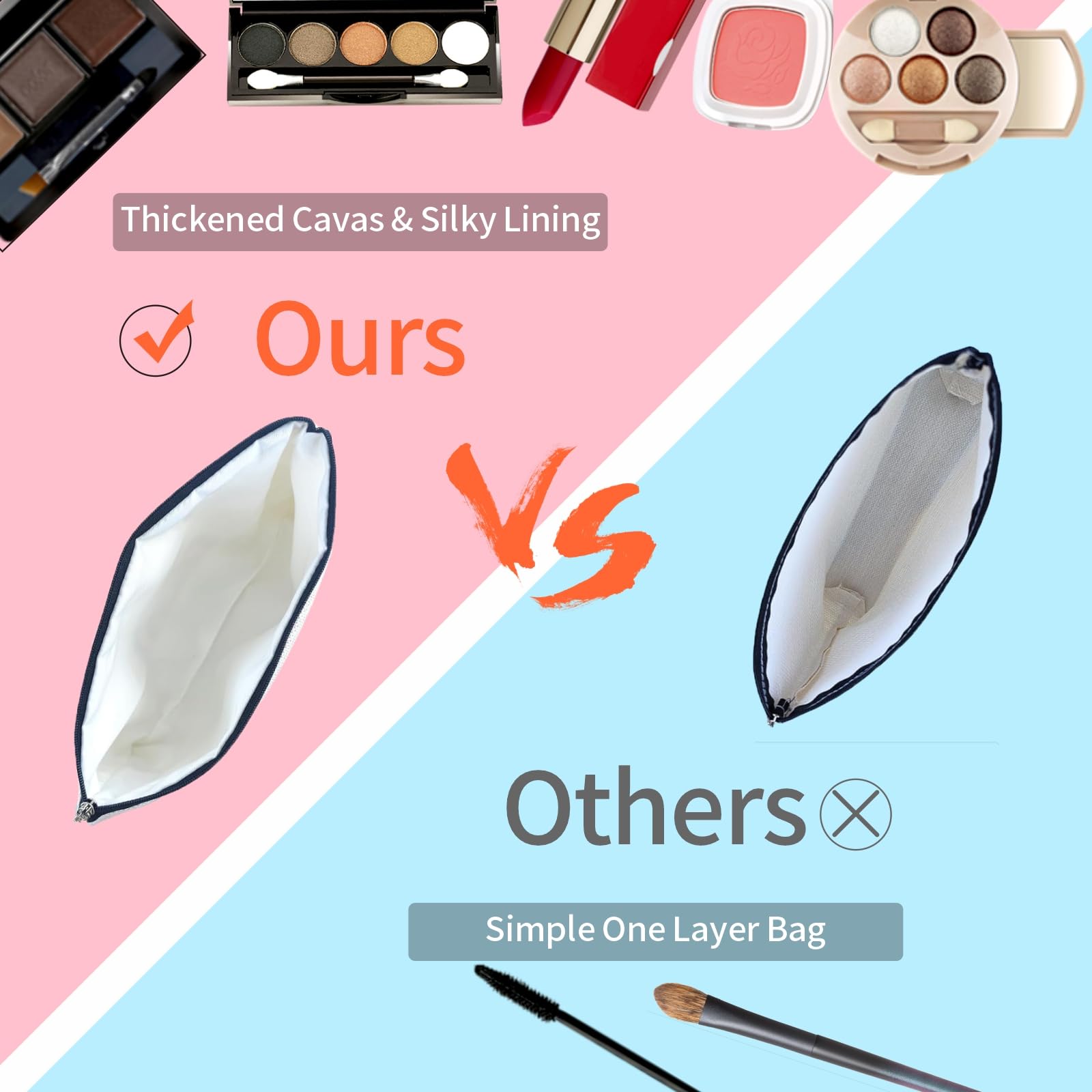 Girlly Italy Travel Essentials Gift: Small Makeup Bag Italy Is Calling And I Must Go For Teen Girl & Women Travellers.Ideal Trip Gift Cosmetic Bag For Travel, Birthdays, & Christmas