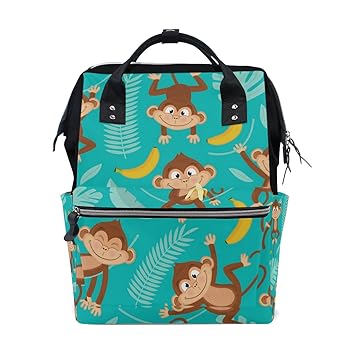 monkey diaper bag